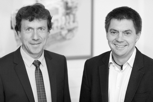 Die ncd-Geschäftsführung: Peter Nietfeld (links), Roland Buchmann (rechts)